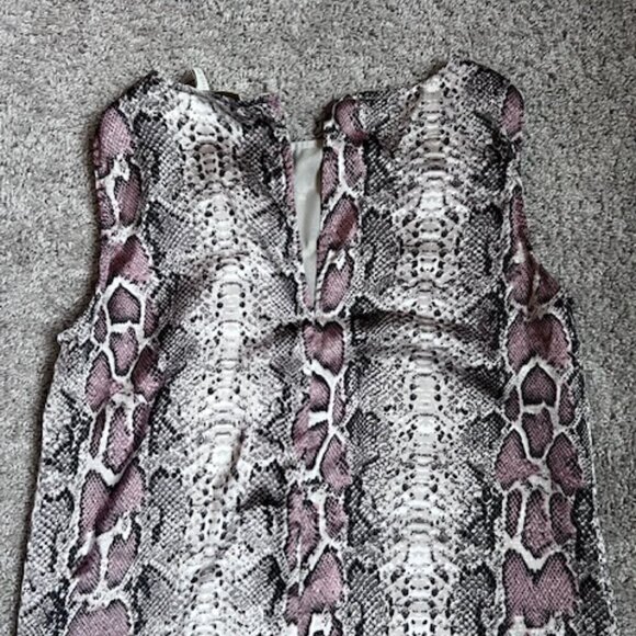 Cynthia Rowley Snakeskin Cocktail Dress size 4 - Picture 4 of 8